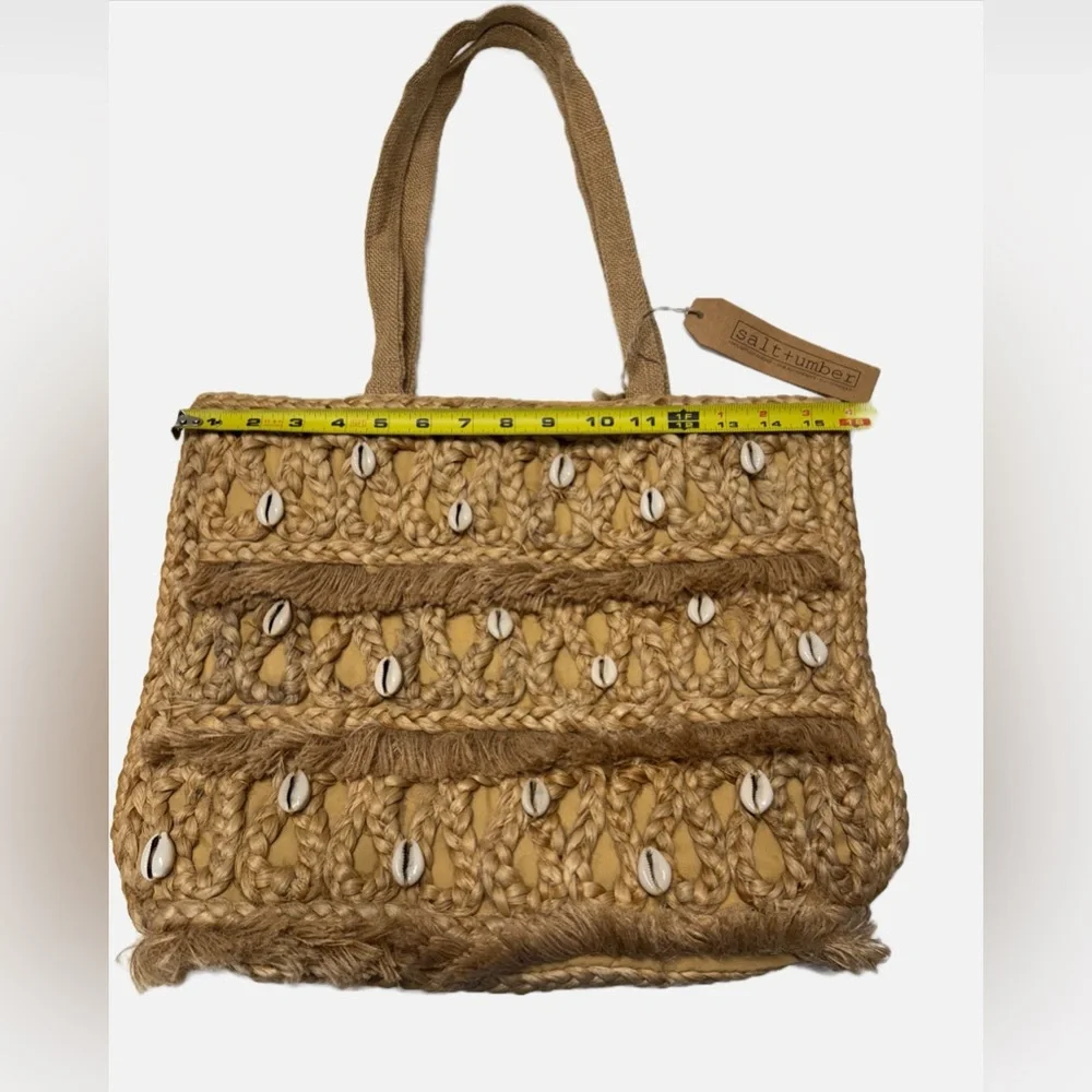 Salt+Umber | Isla Jute Seashell Tote - Eco Friendly - Boho - Beachy - NWT